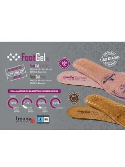 El Rayo Plantillas^Footgel Plant-Hm - Plantilla Para Hombre-Naranjo