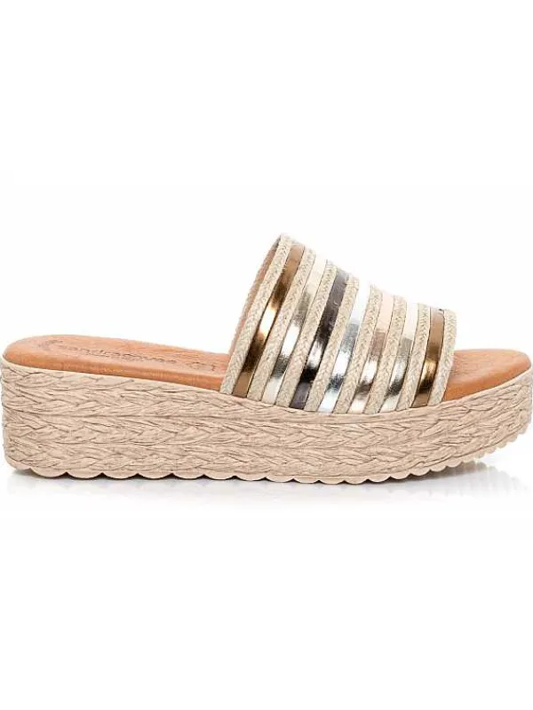 Mujer El Rayo Sandalias^Rayo Trends 726 - Zueco Rafia