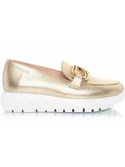 Mujer El Rayo Mocasines^Wonders A-2462 - Mocasin Adorno